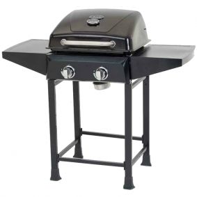 Cuba 2-Burner Gas BBQ c/w Side Shelves